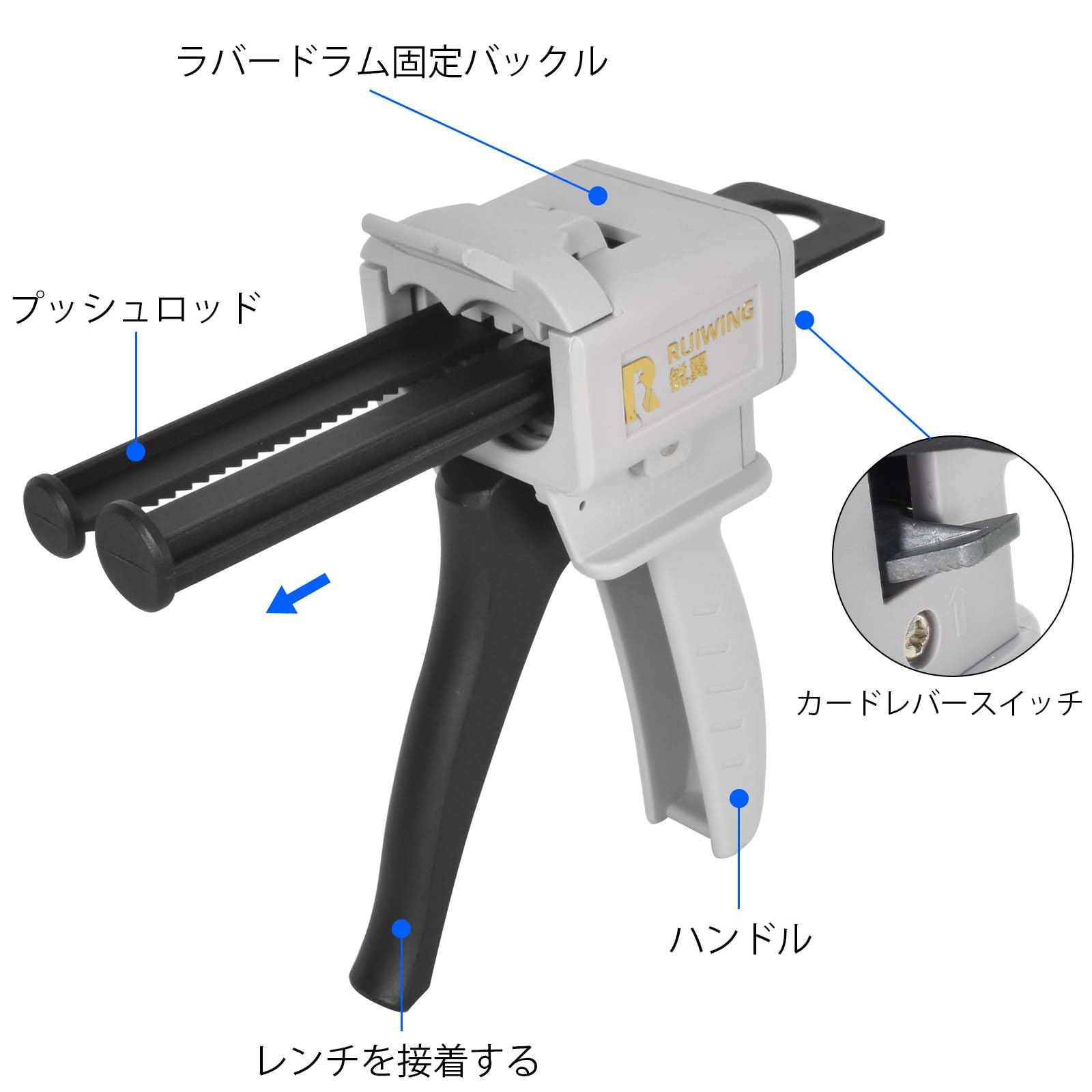 ディスペンサーガン セット Amazon | ディスペンサーガン エポキシ樹脂カードリッジ用、50ML